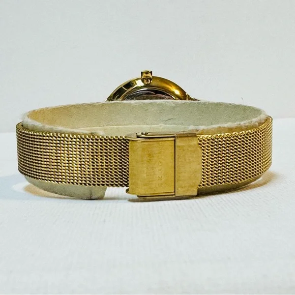 Skagen Anita Crystal Dial 30mm Women's Midsized Gold Watch Mesh Band SKW2150
